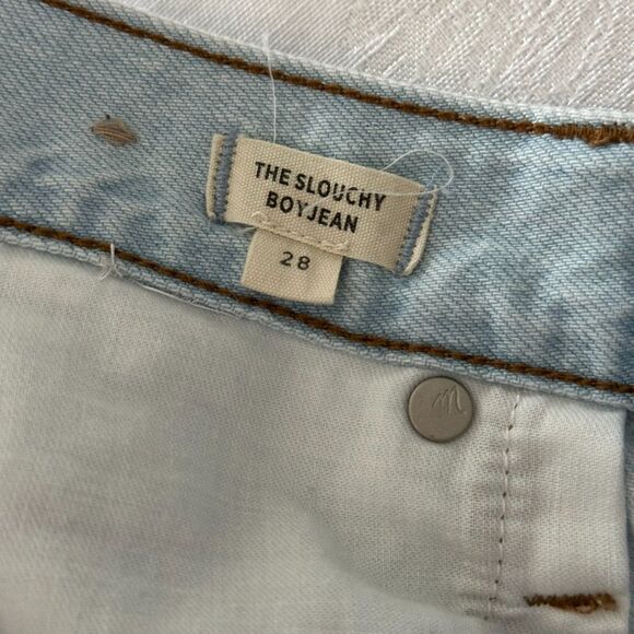 Madewell The Slouchy Boyjean Women's Wrightlane Light‎ Wash Size 28 - Picture 4 of 16